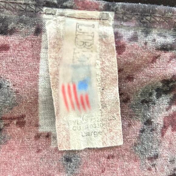 Liberty Women Burnout Biker Grunge Short Sleeve T-shirt Top White Size Large - Picture 4 of 7